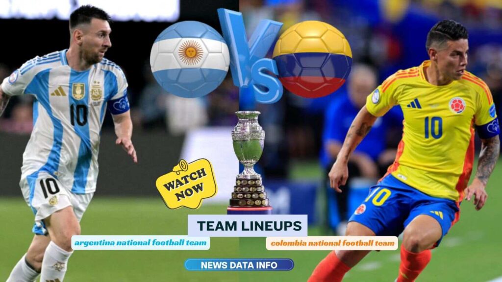 argentina national football team vs colombia national football team lineups