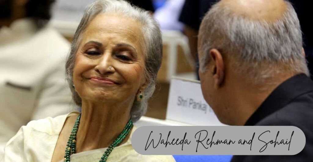 Waheeda Rehman and Sohail
