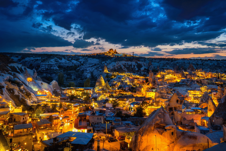 Twilight view of Cappadocia, Turkey